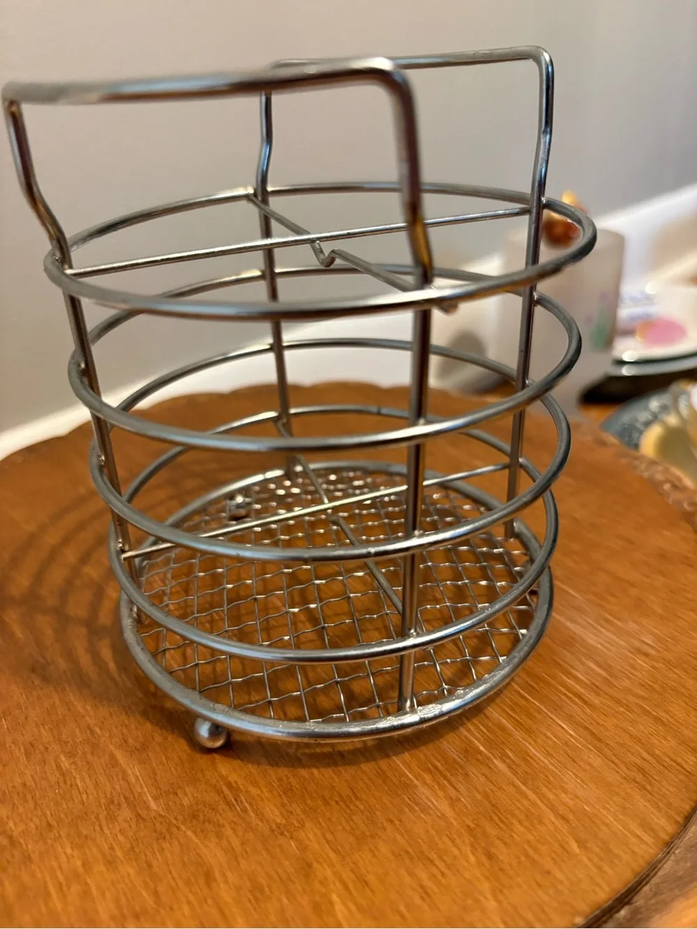 Silver Wire Utensil Holder